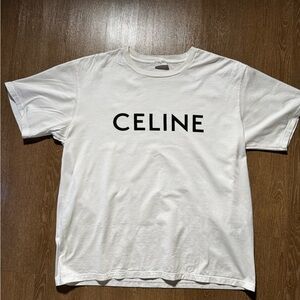 Celine White T-Shirt XL
